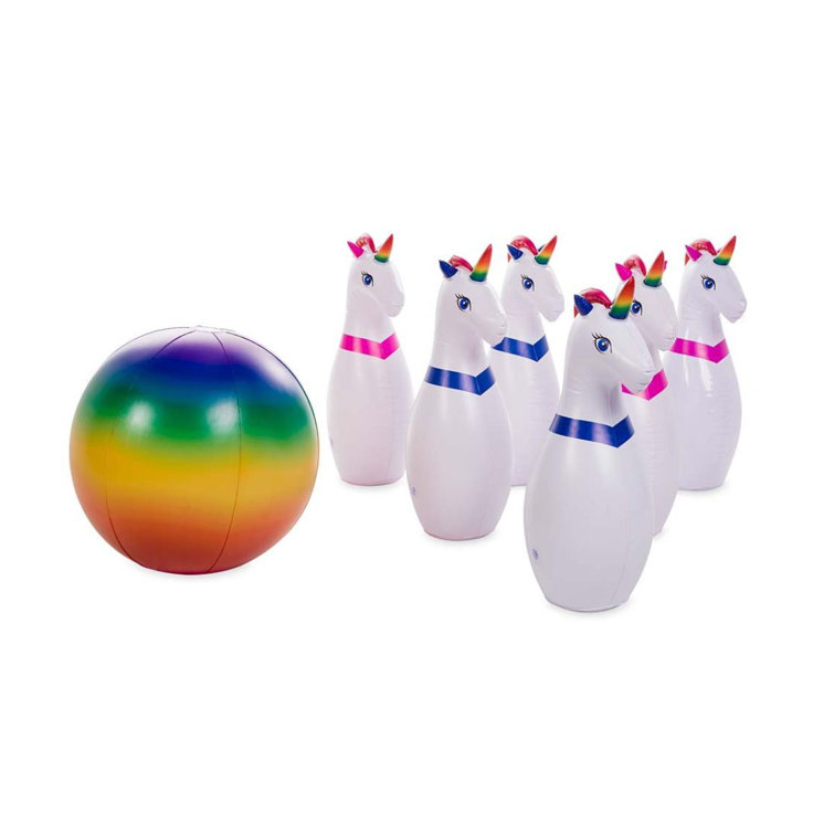 HearthSong Inflatable Unicorn Bowling & Reviews Wayfair